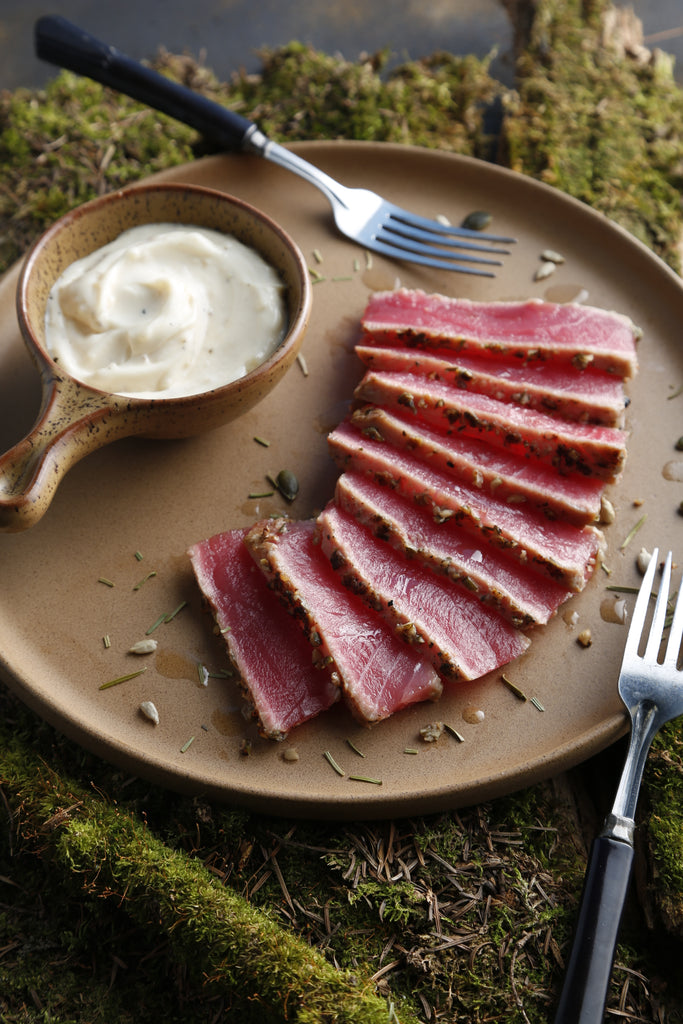 Steak de thon aux saveurs sauvages